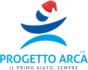 Logo di progetto arca con cappello di natale